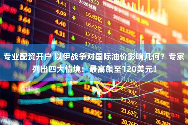 专业配资开户 以伊战争对国际油价影响几何？专家列出四大情境：最高飙至120美元！